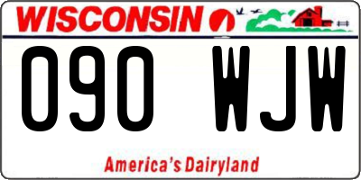 WI license plate 090WJW