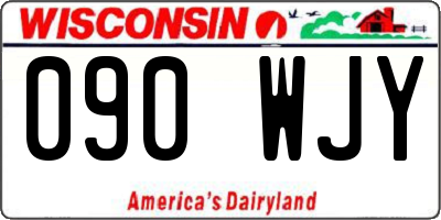 WI license plate 090WJY