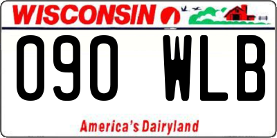 WI license plate 090WLB