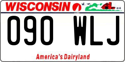 WI license plate 090WLJ