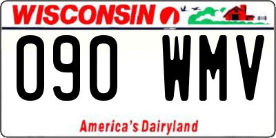 WI license plate 090WMV