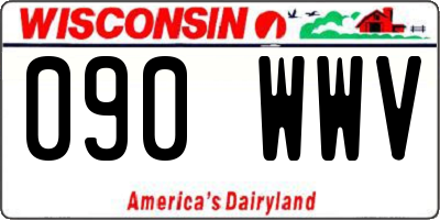 WI license plate 090WWV
