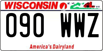WI license plate 090WWZ