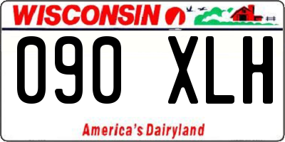 WI license plate 090XLH