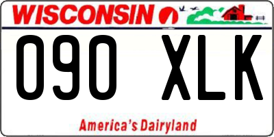 WI license plate 090XLK