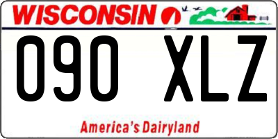 WI license plate 090XLZ