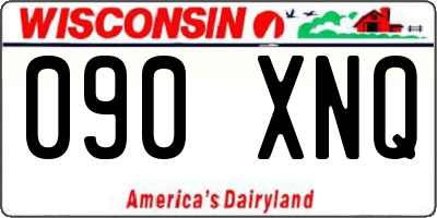 WI license plate 090XNQ