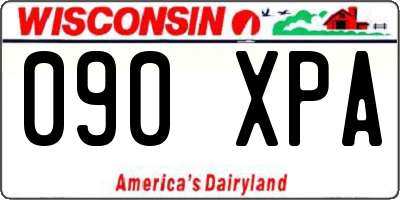WI license plate 090XPA