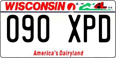 WI license plate 090XPD