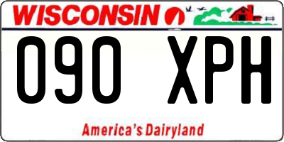 WI license plate 090XPH