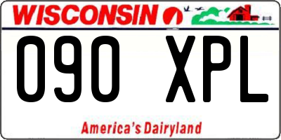 WI license plate 090XPL