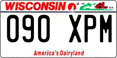 WI license plate 090XPM