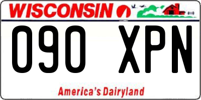 WI license plate 090XPN