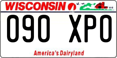 WI license plate 090XPO