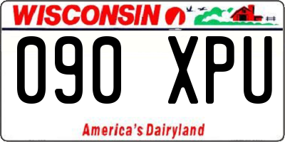 WI license plate 090XPU