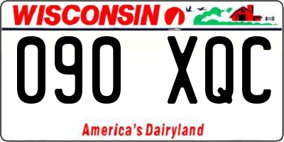 WI license plate 090XQC
