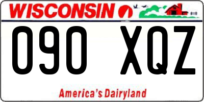 WI license plate 090XQZ