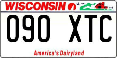 WI license plate 090XTC