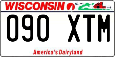 WI license plate 090XTM