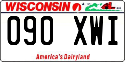 WI license plate 090XWI