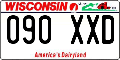WI license plate 090XXD
