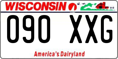 WI license plate 090XXG