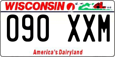 WI license plate 090XXM