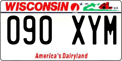 WI license plate 090XYM