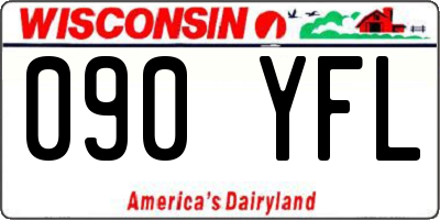 WI license plate 090YFL