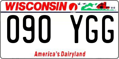 WI license plate 090YGG