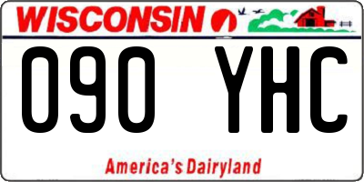 WI license plate 090YHC
