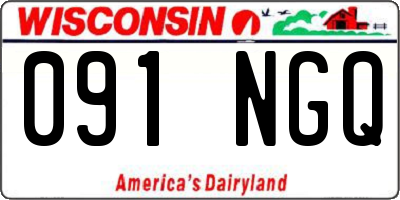 WI license plate 091NGQ