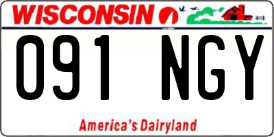 WI license plate 091NGY