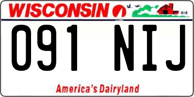 WI license plate 091NIJ
