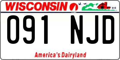 WI license plate 091NJD