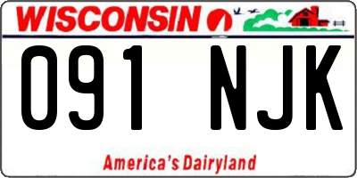 WI license plate 091NJK