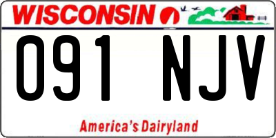 WI license plate 091NJV