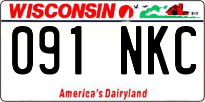 WI license plate 091NKC