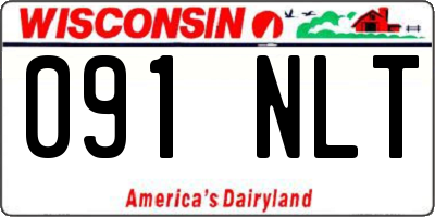 WI license plate 091NLT