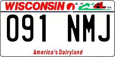 WI license plate 091NMJ