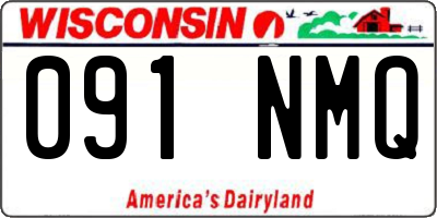WI license plate 091NMQ