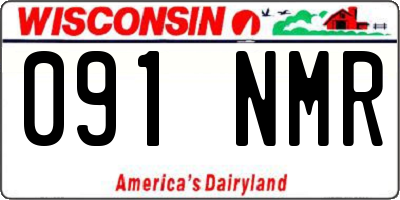 WI license plate 091NMR