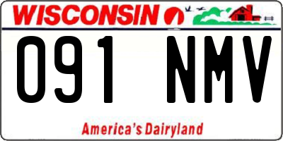 WI license plate 091NMV