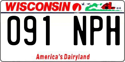 WI license plate 091NPH