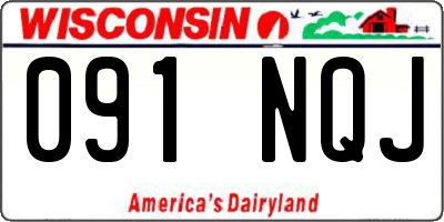 WI license plate 091NQJ