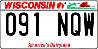 WI license plate 091NQW