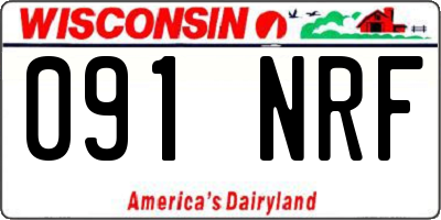 WI license plate 091NRF