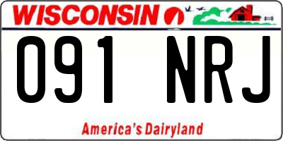 WI license plate 091NRJ