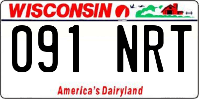WI license plate 091NRT