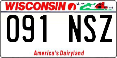 WI license plate 091NSZ